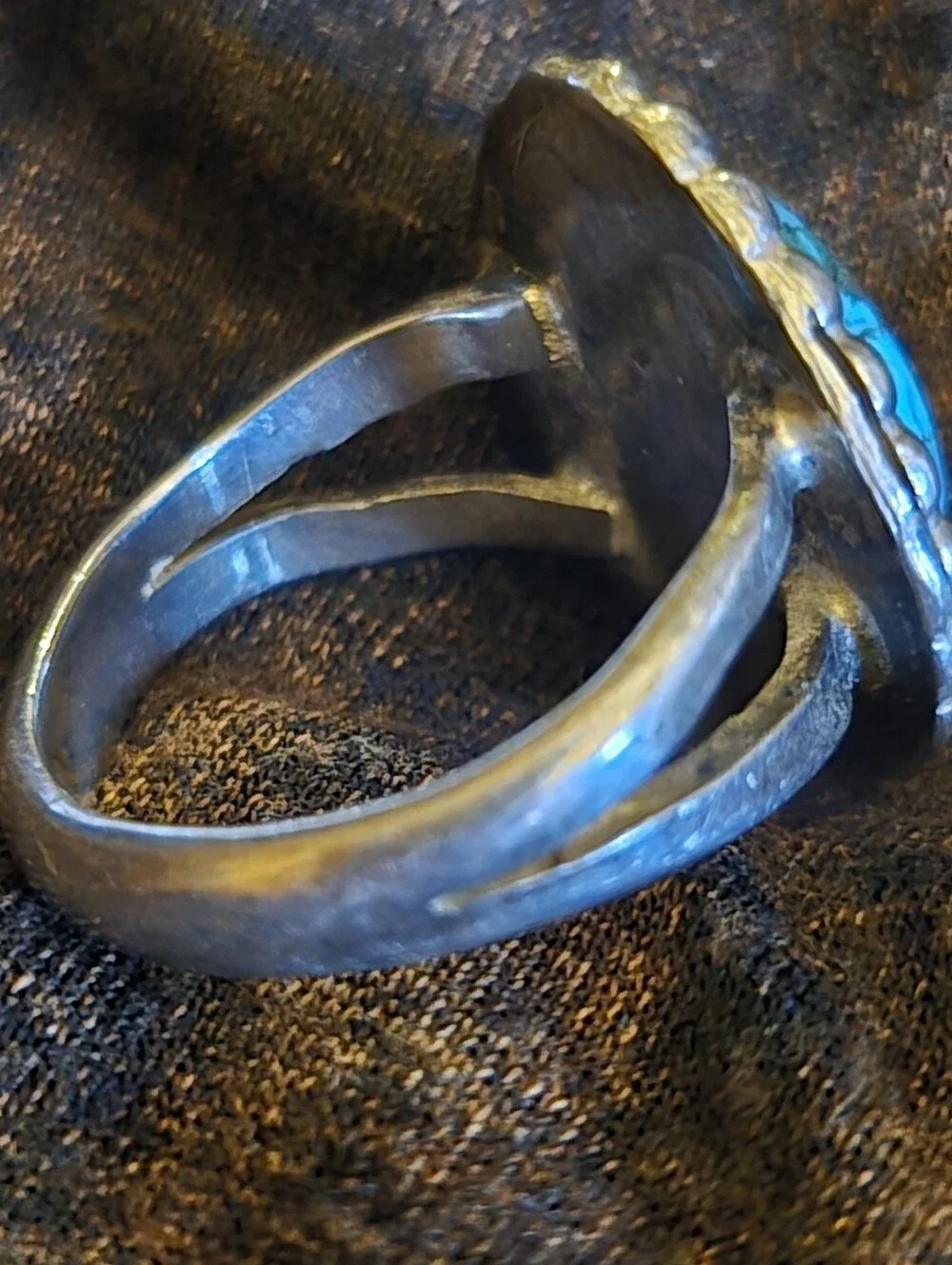 Vintage Native American Navajo Sterling Silver Turquoise Ring